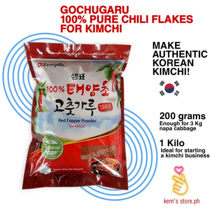 Gochugaru Red Pepper Flakes Powder 1Kg Best For Kimchi Sempio Brand