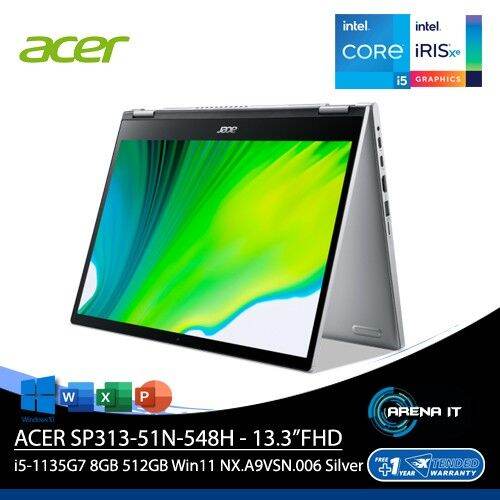 ACER SPIN 3 ACTIV SP313 51N 548H INTEL EVO I5 1135G7 8GB 512GB Win11