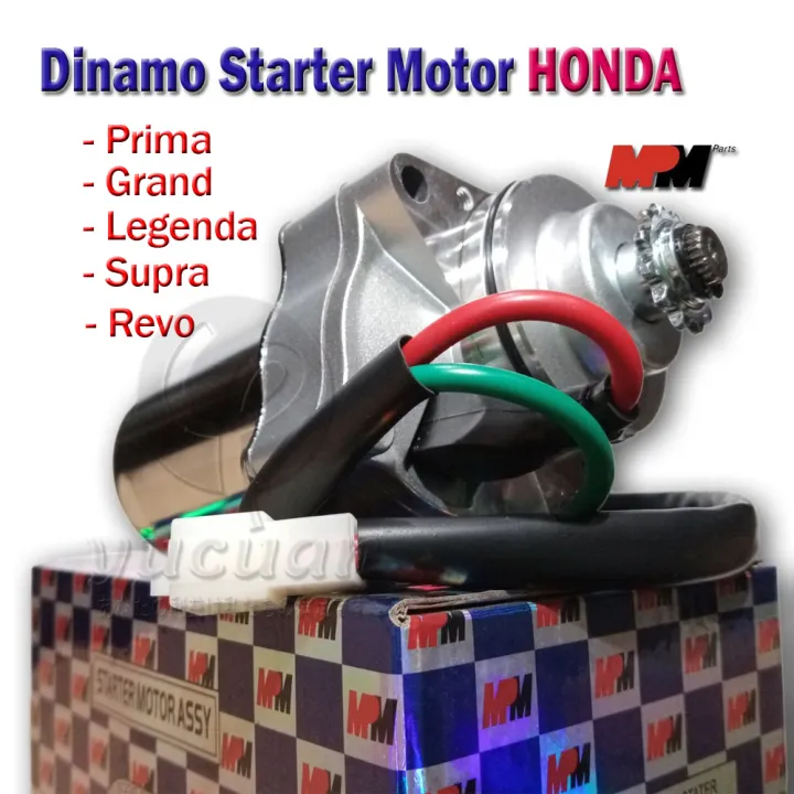 Mpm Dinamo Starter Motor Honda Astrea Grand Impresa Supra Supra