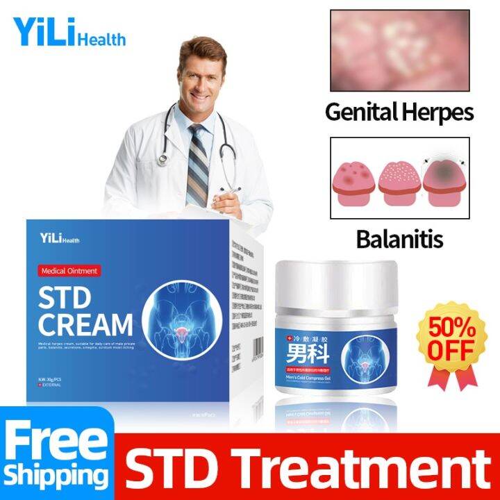 Medical STD Treatment Cream Cures For Genital Herpes Balanitis