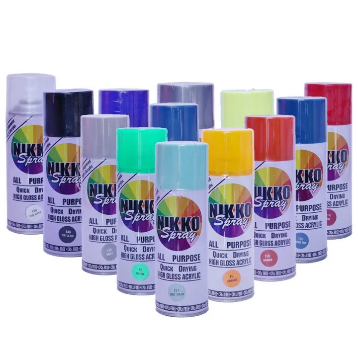 Nikko Spray All Purpose Quick Drying High Gloss Acrylic Automotive