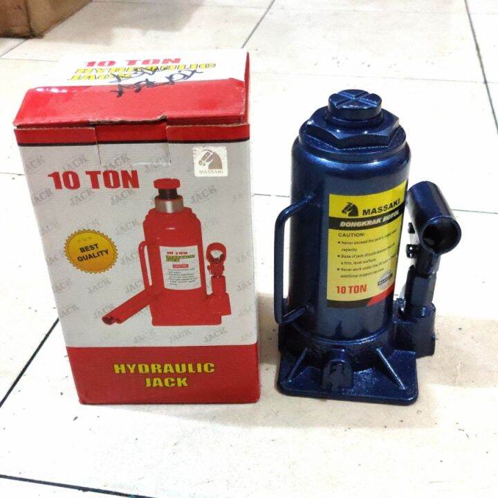 Dongkrak Botol 10 Ton Hidrolik Hydraulic Bottle Jack Lazada Indonesia