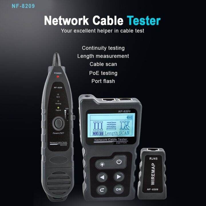 Noyafa Nf Nf Poe Wire Checker Rj Cable Tracker Lcd