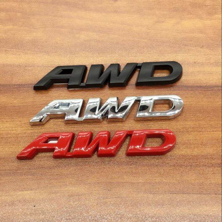 Car Decoratio 1 X Metal AWD Logo Rear Trunk Lid Emblem Badge Sticker