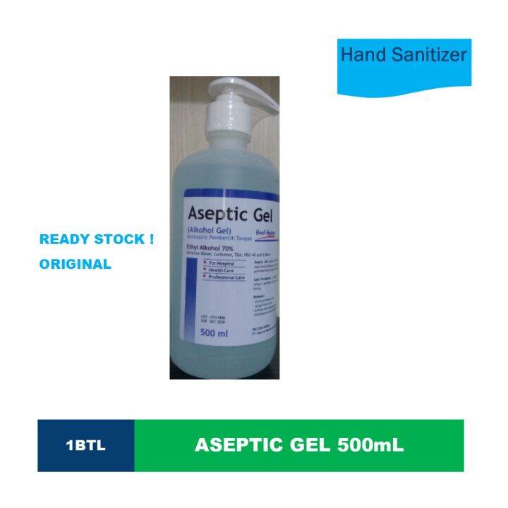 Aseptic Gel 500mL PUMP Hand Sanitizer Lazada Indonesia