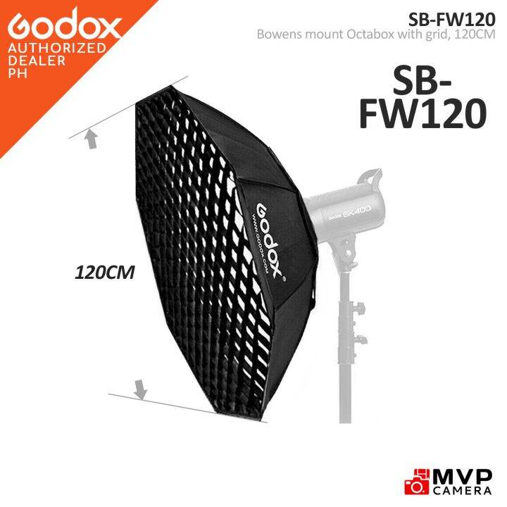 GODOX SB FW120 47 120cm Octagon Softbox Bowens Mount Ring With Grid