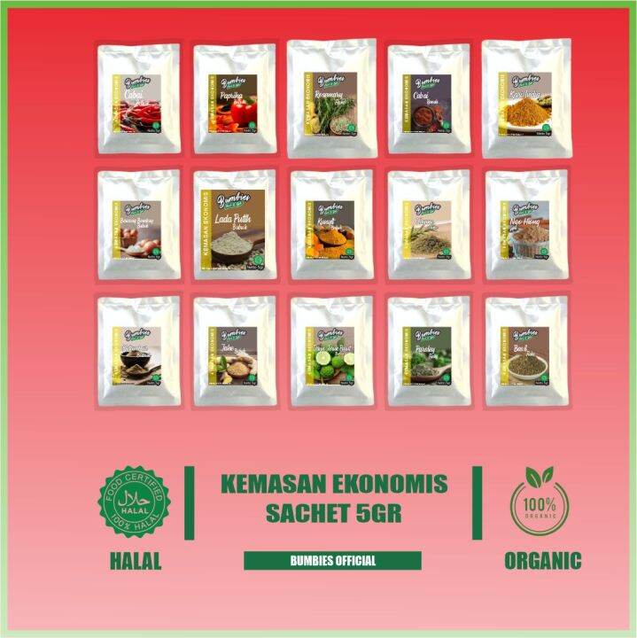 Bumbu Rempah Rempah Sachet Kemasan Ekonomis Gr Bumbies Product Biji