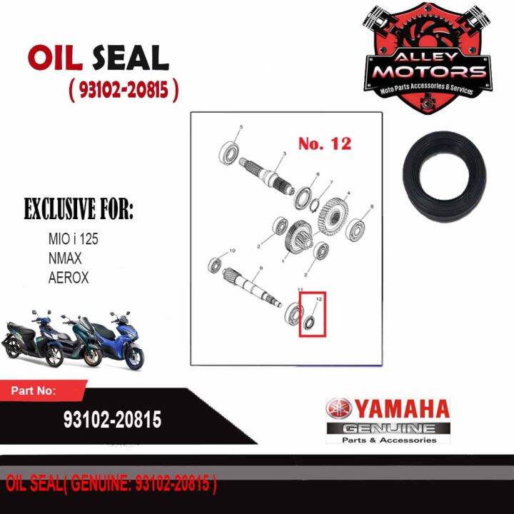 Oil Seal For Mio I Nmax Aerox Genuine By Alley