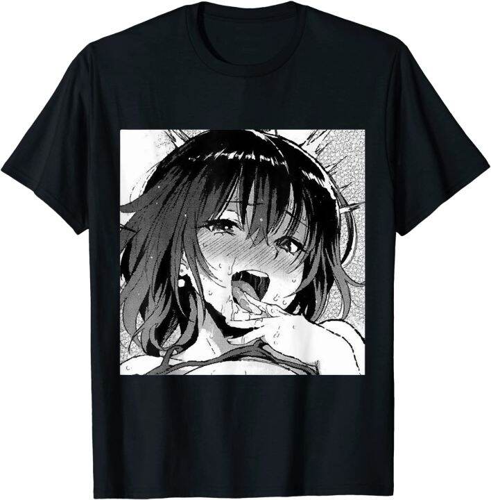 Ecchi Otaku Hentai Waifu Ahegao Girl Manga Anime T Shirt Lazada Indonesia