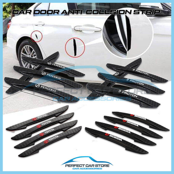 4pc Perodua Proton Honda Mugen TRD Toyota Car Door Anti Collision Strip