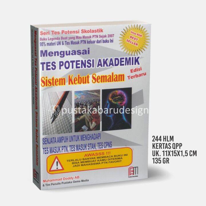 Buku Menguasai Tes Potensi Akademik Sistem Kebut Semalam Materi Un Dan