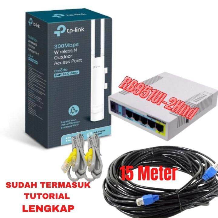 Paket Alat Usaha Wifi Sistem Voucher RT RW NET Siap Pakai Mikrotik