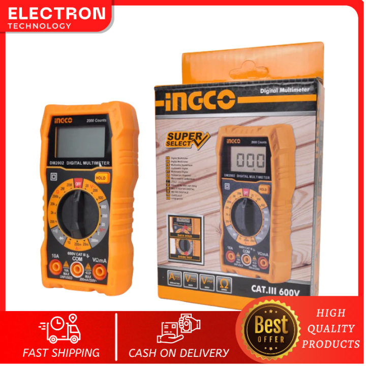 Ingco Dm Digital Multimeter Tester Electrical Test Tool Electrician