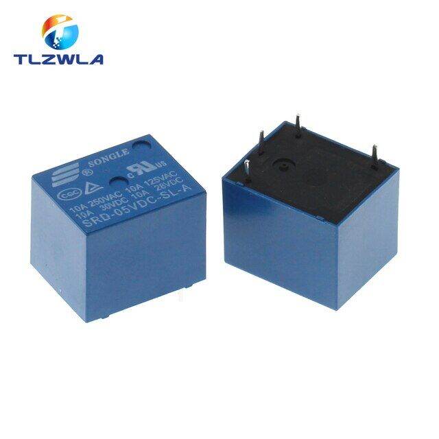 5pcs Dc Songle Power Relay Srd 05vdc Sl A Srd 12vdc Sl A Srd 24vdc Sl A