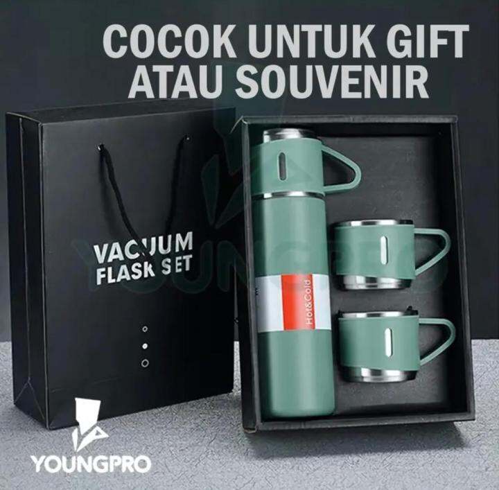 Termos Sultan In Vacuum Flask Set Botol Minum Cangkir Premium