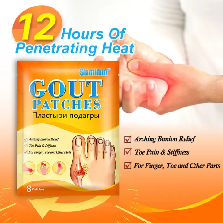 Sumifun Pcs Bag Gout Patch Herbal Pain Relieving Gout Patches For