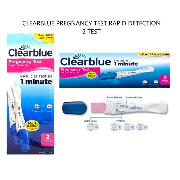 CLEARBLUE RAPID DETECTION PREGNANCY TEST Lazada