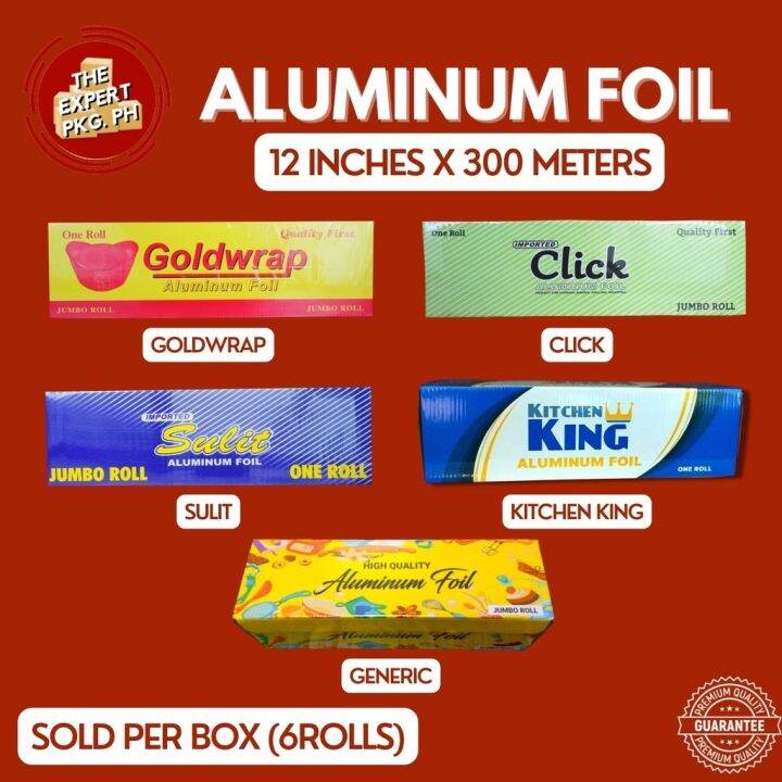 Aluminum Foil Jumbo Roll X Meters Rolls Box Sulit Generic