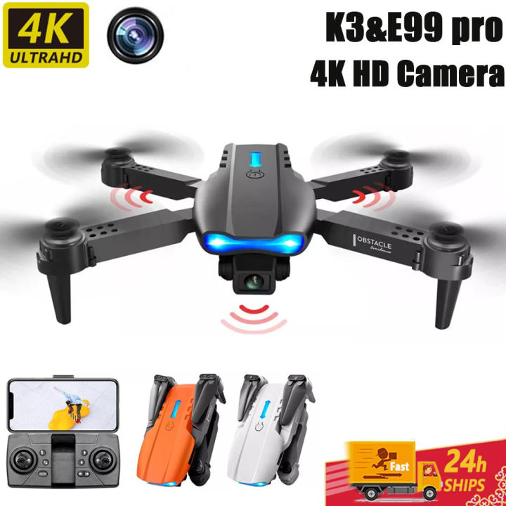 Flight Mall E Pro Drone K Hd Camera Wifi Remote Control Obstacle