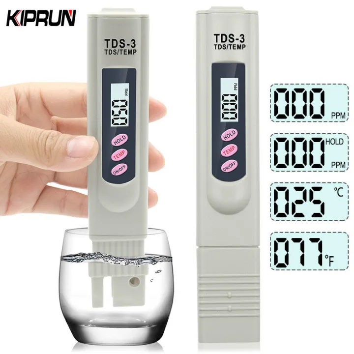 Ready Stock Kiprun Tds Digital Uji Air Pena Meter Filter Alat Ukur