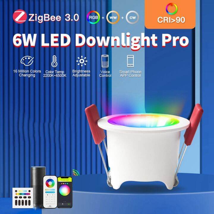 Gledopto ZigBee 3 0 RGBCCT LED Downlight CRI 90 SmartHome Ceiling