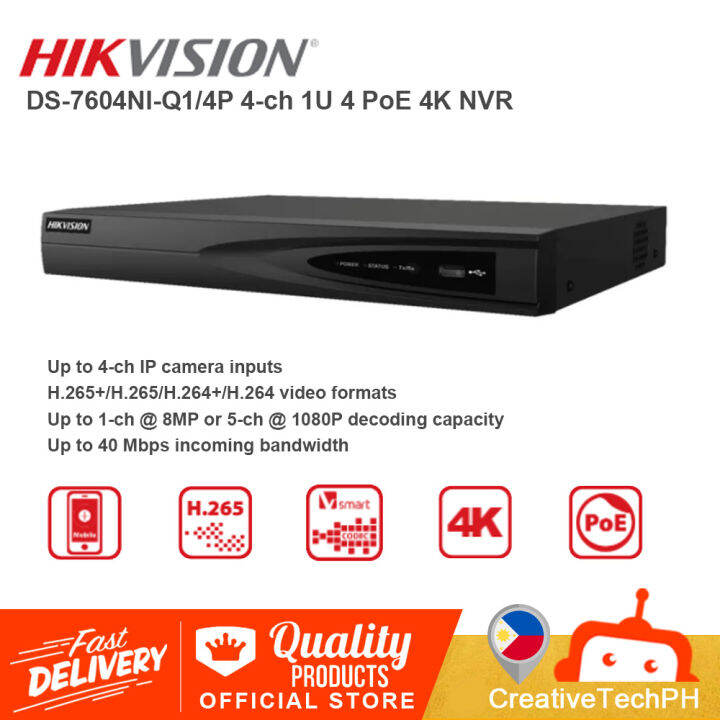 Hikvision Ds Ni Q P Ch U Poe K Nvr Hikvision Ds Ni