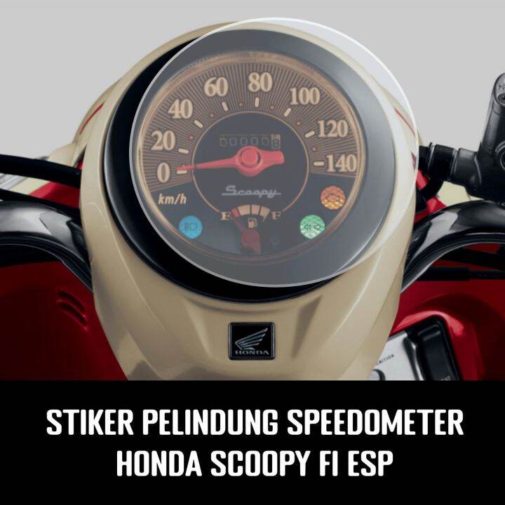 Sticker Pelindung Speedometer Honda Scoopy FI Variasi Emblem ARS01