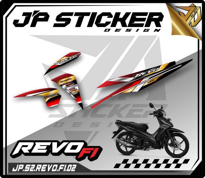 Revo Sticker Striping Revo Fi Sticker Motor Honda Revo Fi New Revo