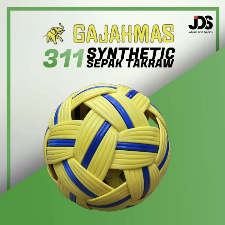 Gajahmas 311 Synthetic Sepak Takraw Ball Lazada PH