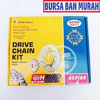 Gear Set H2 412PA KTL 111H Aspira Original Paket Gir Rantai Gir SUPRA