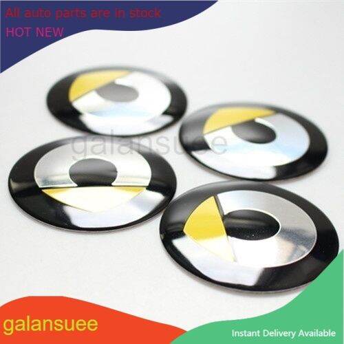 Galansuee NEW 4 X 56 5mm Smart Logo Car Wheel Center Hub Cap Stickers