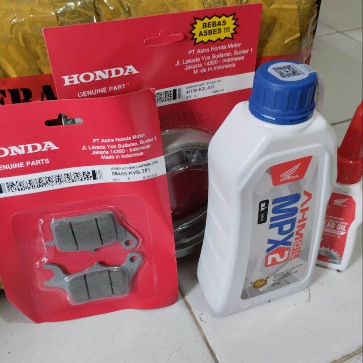 Paket Honda Beat Honda Vario Oli Ahm Mpx Dan Oli Gardan Kampas Rem