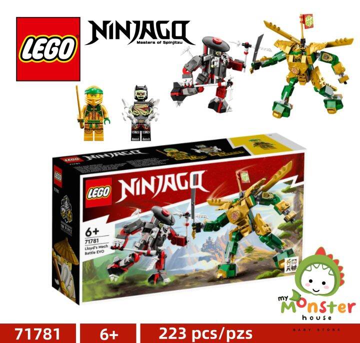 LEGO 71781 Ninjago Lloyds Mech Battle EVO 223 Pieces 6 Years 100