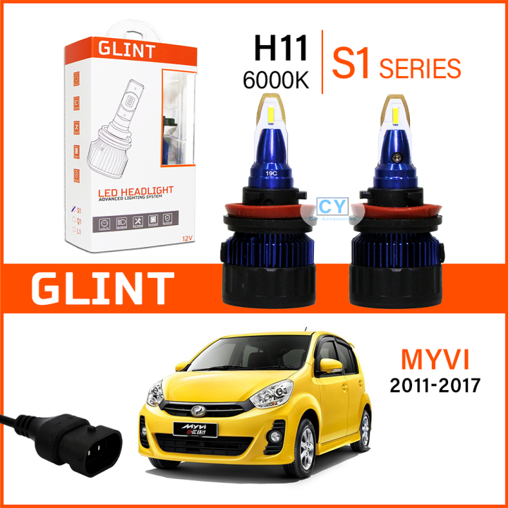 GLINT S1 Series Car LED Headlight Bulb H11 9005 PERODUA MYVI LAGI