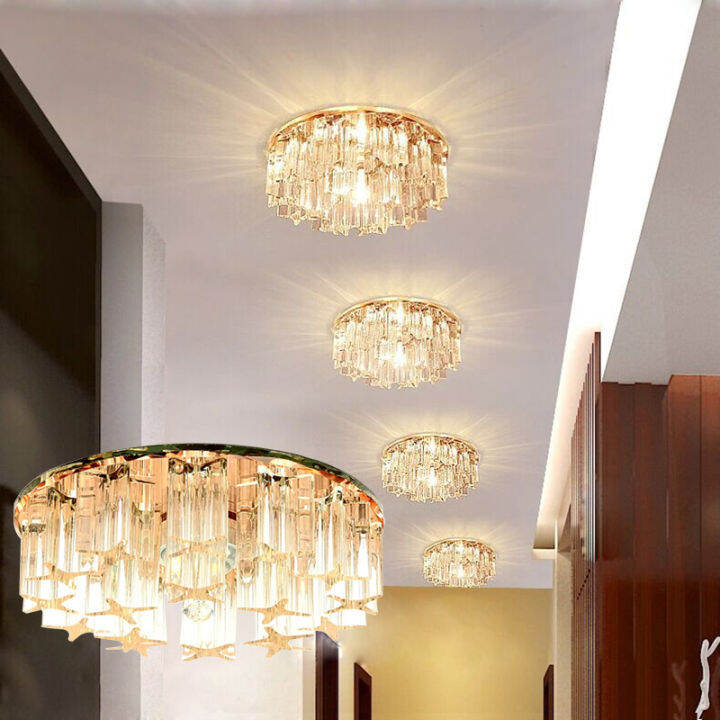 Laimaik Crystal Led Ceiling Light W W Ac V Modern Led Crystal