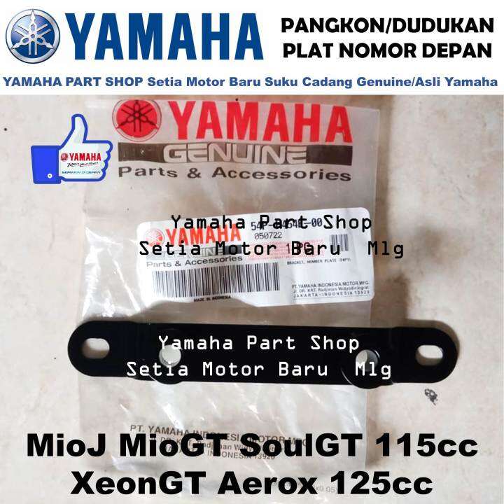 Dudukan Pangkon Plat Nomor Depan Mioj Soulgt Aerox Xeongt Original