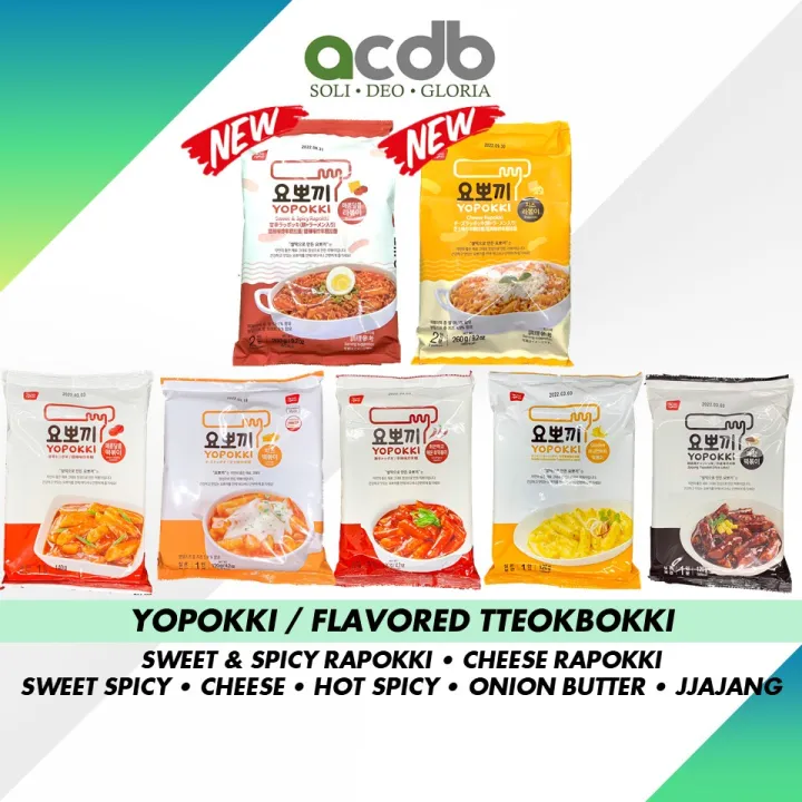 YOPOKKI TTEOKBOKKI KOREAN RICE CAKE Hot Spicy Sweet Spicy Jjajang