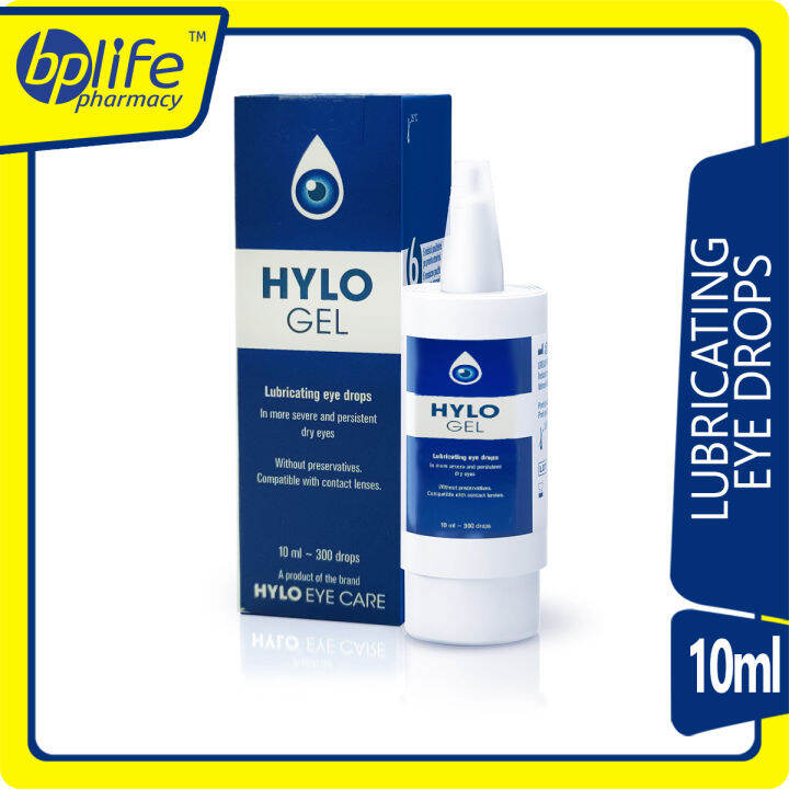 HYLO GEL LUBRICATING EYE DROPS 10ML 300 DROPS FOR DRY EYES Lazada