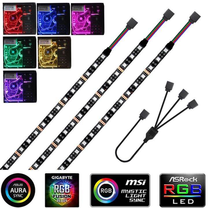 Cw V Rgb Led Strip Light Pin Led Headers For Pc Computer Case