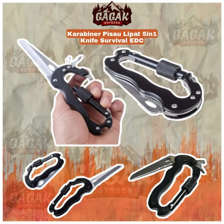 Knifezer Karabiner Pisau Lipat In Knife Survival Pisau Lipat Pendaki