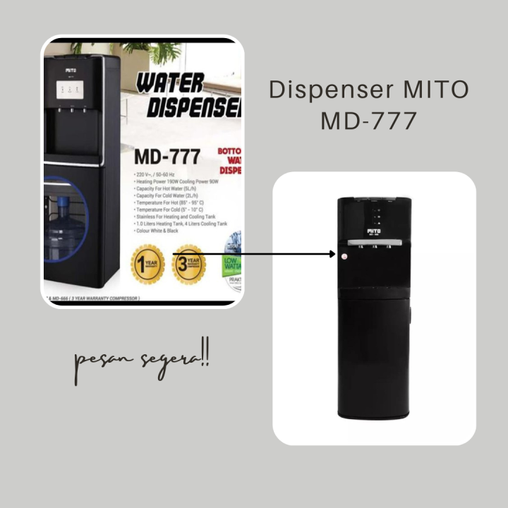 Dispenser Mito MD 777 Dispenser Galon Bawah Lazada Indonesia