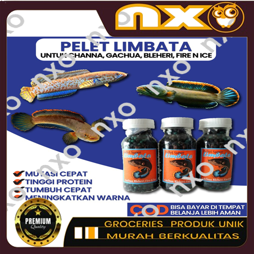 Pellet Channa Super Limbata Gachua Bleheri Fire And Ice Pakan Ikan Lok