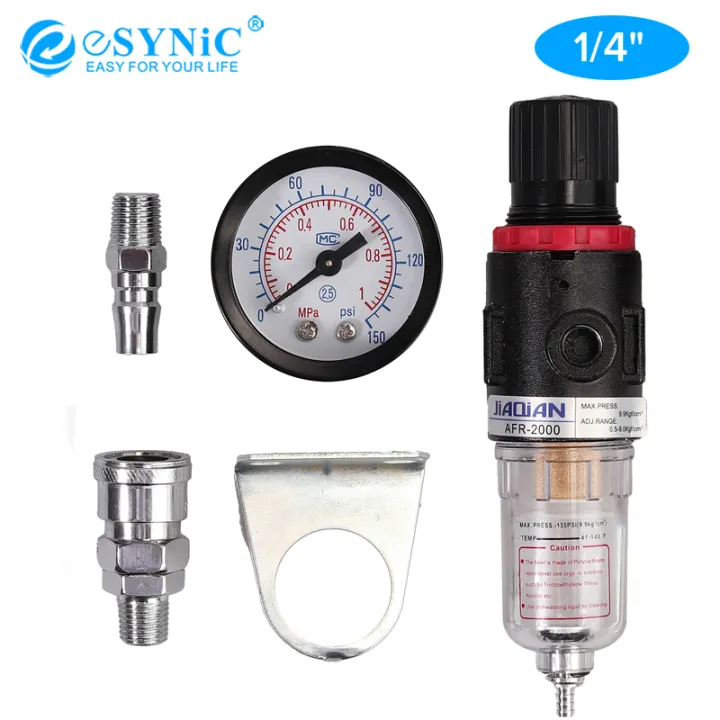 Esynic Inch Bsp Air Compressor Moisture Trap Oil Water Filter