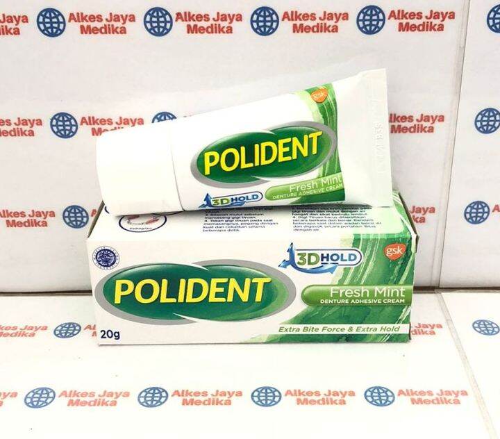 Polident Lem Gigi Palsu 20 Gram Fresh Mint Lazada Indonesia