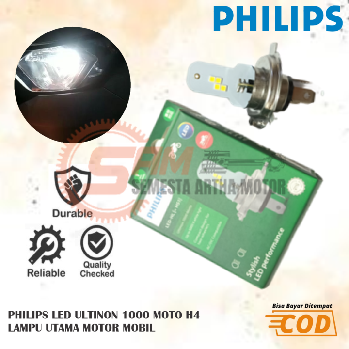 Philips Ultinon Moto Led Hl Hs H Ac Dc V Lampu Motor Headlamp