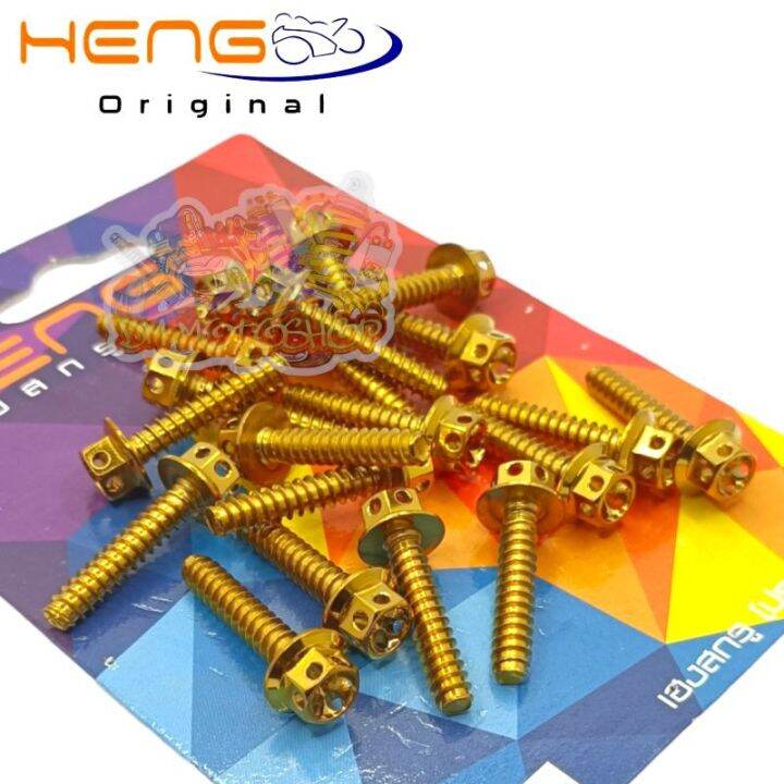 Heng Gold X Mm Screw Bolt Airbox Air Filter Air Cleaner Pc