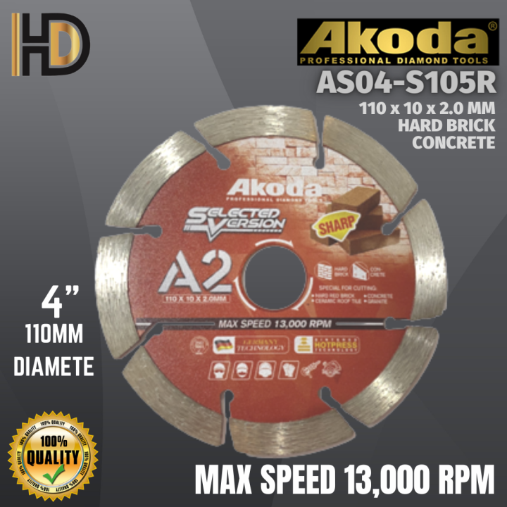 AKODA 4 110MM A2 Selected Version Diamond Cutting Disc AKODA AS04