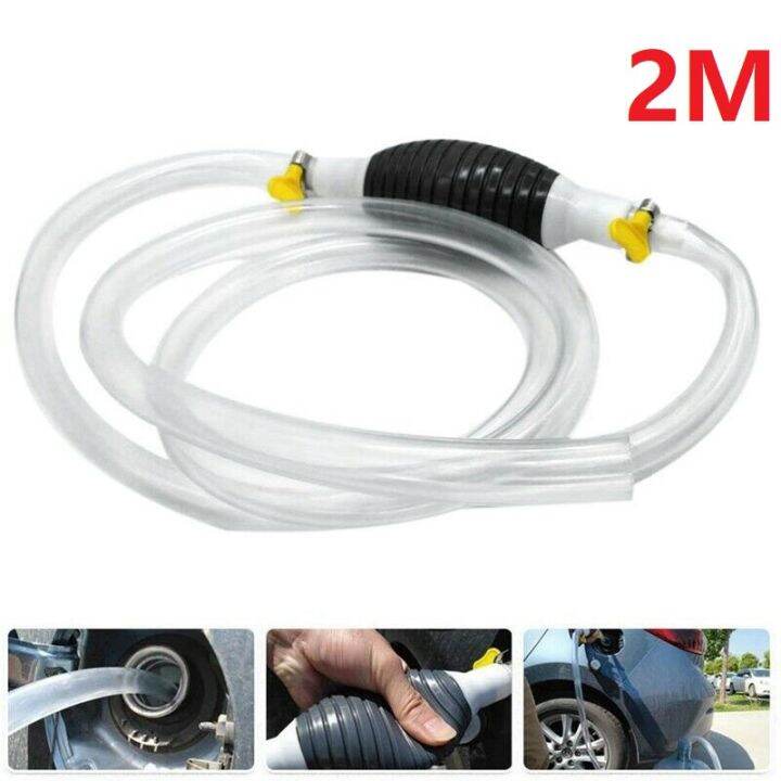 High Flow Siphon Hand Pump Portable Manual Car Fuel Transfer Pump With