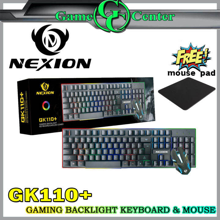 NEXION GK110 GK140 KEYBOARD AND MOUSE BUNDLE GAMING KEYBOARD Lazada PH