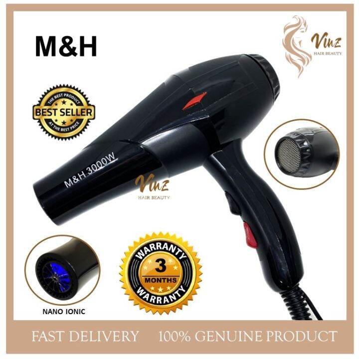 M H W Salon Barber Hairdressing Ionic Professional Hair Dryer